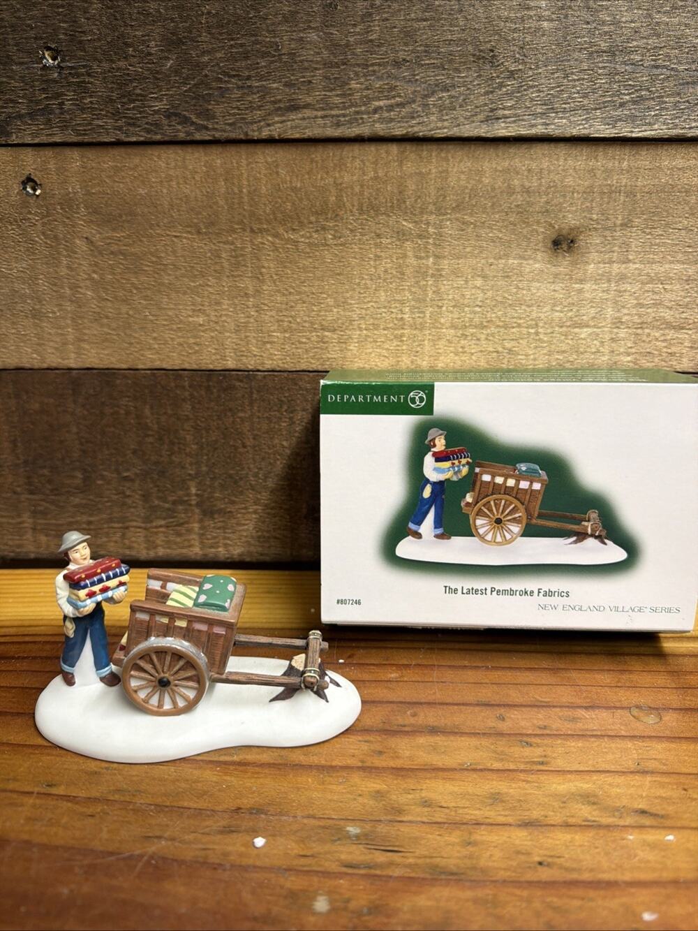 Dept 56 New England Village The Latest Pembroke Fabrics #807246 In Box